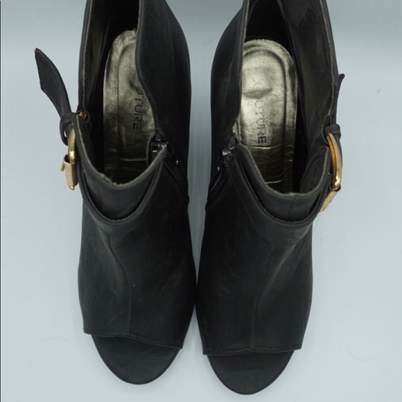 Wedges with Gold Buckle - Picture 4 of 4